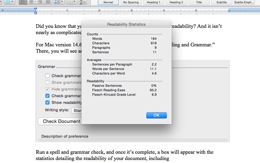 read ability status on word for mac